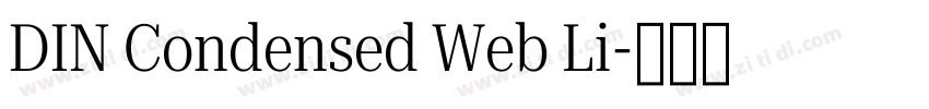 DIN Condensed Web Li字体转换